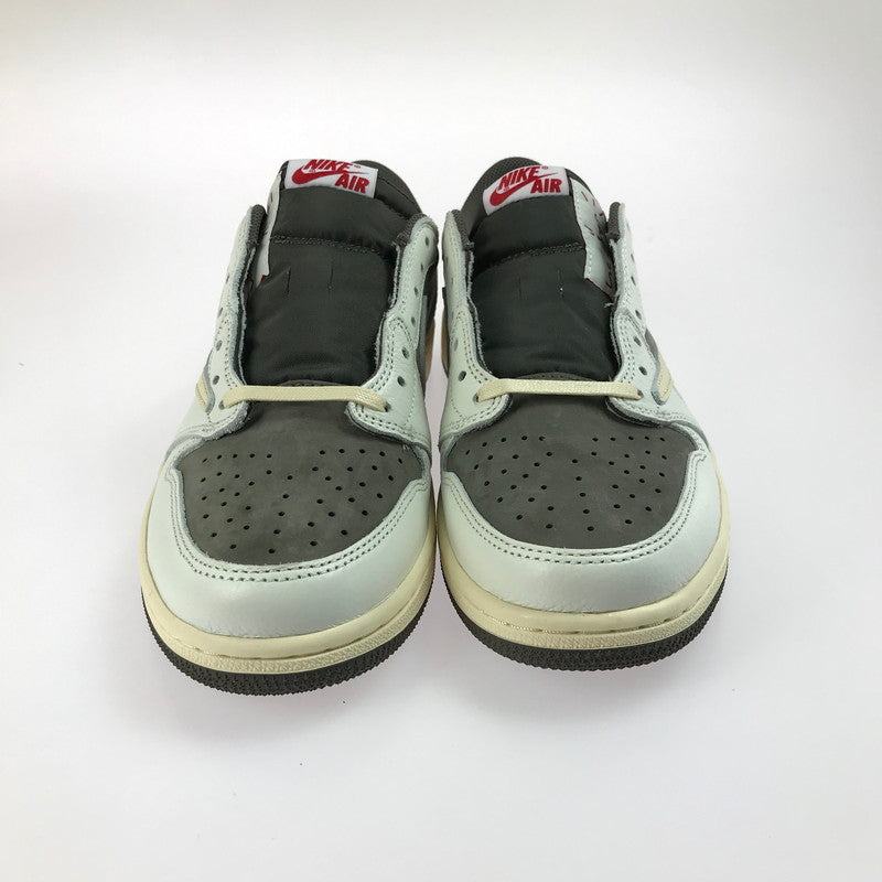 【中古美品】【メンズ】 NIKE ナイキ × TRAVIS SCOTT トラヴィス スコット コラボ AIR JORDAN 1 LOW OG SP DM7866-162 エアジョーダン 1 ロー OG SP スニーカー 靴 160-250617-yy-04-tag サイズ：27cm/US9 カラー：SAIL/UNIVERSITY RED-RIDGEROCK 万代Net店