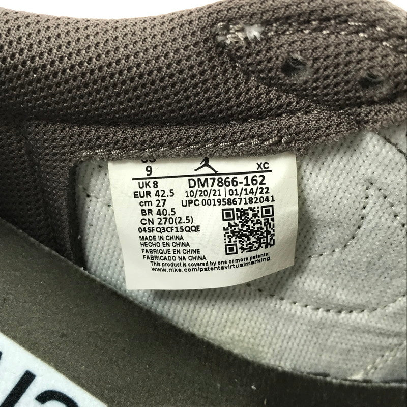 【中古美品】【メンズ】 NIKE ナイキ × TRAVIS SCOTT トラヴィス スコット コラボ AIR JORDAN 1 LOW OG SP DM7866-162 エアジョーダン 1 ロー OG SP スニーカー 靴 160-250617-yy-04-tag サイズ：27cm/US9 カラー：SAIL/UNIVERSITY RED-RIDGEROCK 万代Net店