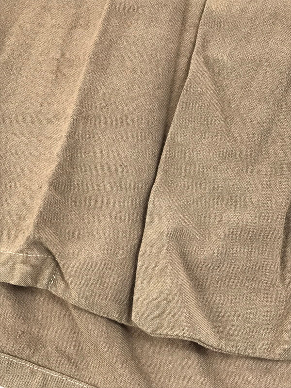 【現状渡し品】【メンズ】 VINTAGE 40'S OPEN COLLAR SHIRT ヴィンテージ 40年代 シェルボタン フラップポケット オープンカラーシャツ 長袖シャツ 146-250703-na-12-tag サイズ：M カラー：ブラウン 万代Net店