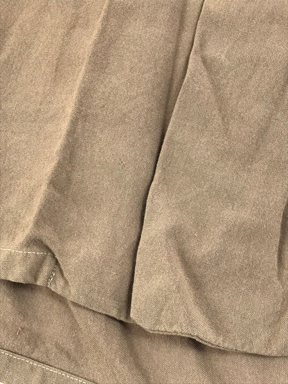 【現状渡し品】【メンズ】 VINTAGE 40'S OPEN COLLAR SHIRT ヴィンテージ 40年代 シェルボタン フラップポケット オープンカラーシャツ 長袖シャツ 146-250703-na-12-tag サイズ：M カラー：ブラウン 万代Net店