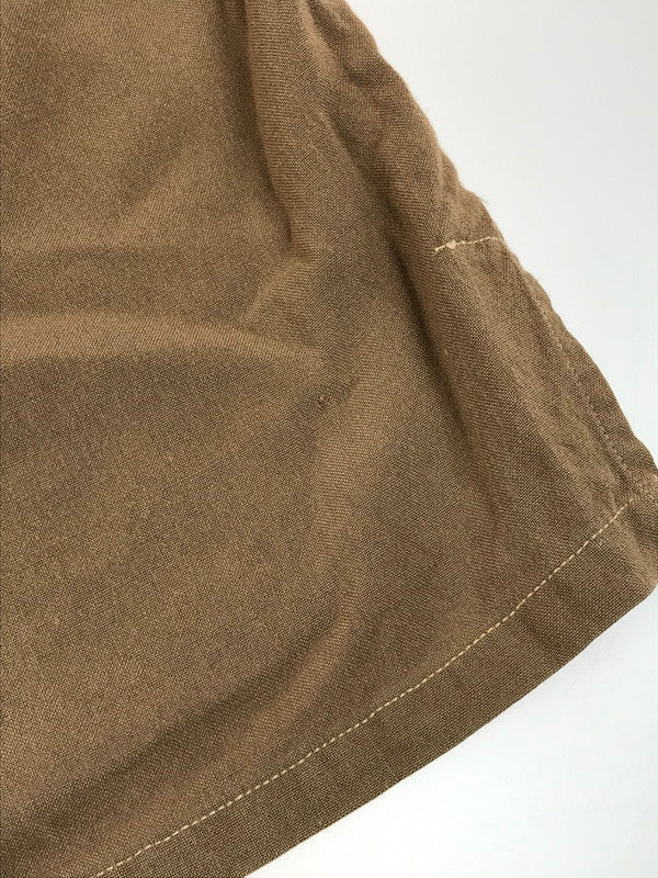 【現状渡し品】【メンズ】 VINTAGE 40'S OPEN COLLAR SHIRT ヴィンテージ 40年代 シェルボタン フラップポケット オープンカラーシャツ 長袖シャツ 146-250703-na-12-tag サイズ：M カラー：ブラウン 万代Net店