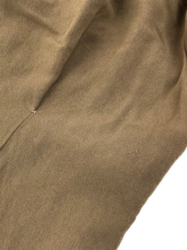 【現状渡し品】【メンズ】 VINTAGE 40'S OPEN COLLAR SHIRT ヴィンテージ 40年代 シェルボタン フラップポケット オープンカラーシャツ 長袖シャツ 146-250703-na-12-tag サイズ：M カラー：ブラウン 万代Net店