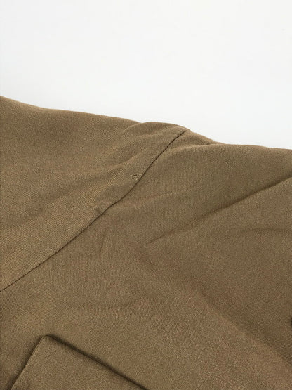 【現状渡し品】【メンズ】 VINTAGE 40'S OPEN COLLAR SHIRT ヴィンテージ 40年代 シェルボタン フラップポケット オープンカラーシャツ 長袖シャツ 146-250703-na-12-tag サイズ：M カラー：ブラウン 万代Net店