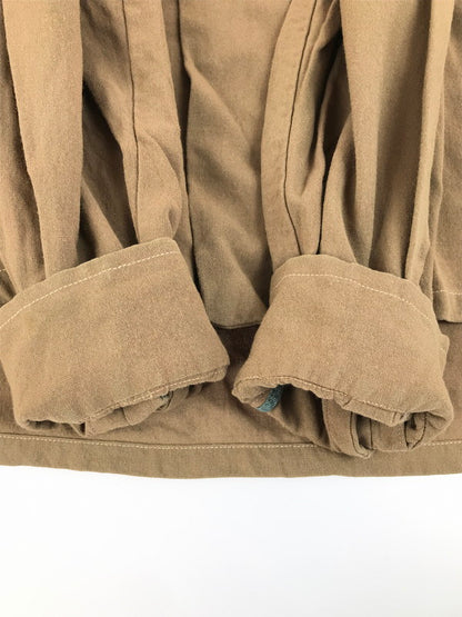 【現状渡し品】【メンズ】 VINTAGE 40'S OPEN COLLAR SHIRT ヴィンテージ 40年代 シェルボタン フラップポケット オープンカラーシャツ 長袖シャツ 146-250703-na-12-tag サイズ：M カラー：ブラウン 万代Net店