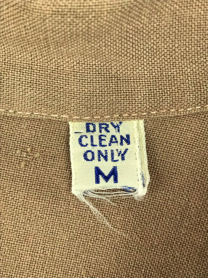【現状渡し品】【メンズ】 VINTAGE 40'S OPEN COLLAR SHIRT ヴィンテージ 40年代 シェルボタン フラップポケット オープンカラーシャツ 長袖シャツ 146-250703-na-12-tag サイズ：M カラー：ブラウン 万代Net店