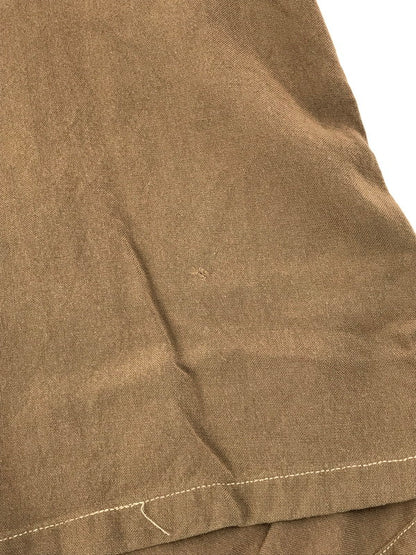 【現状渡し品】【メンズ】 VINTAGE 40'S OPEN COLLAR SHIRT ヴィンテージ 40年代 シェルボタン フラップポケット オープンカラーシャツ 長袖シャツ 146-250703-na-12-tag サイズ：M カラー：ブラウン 万代Net店