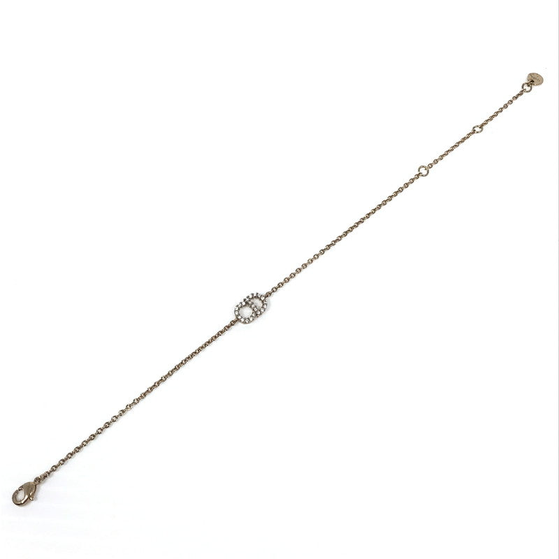 【中古品】【レディース】 Christian Dior クリスチャンディオール ラインストーン CDロゴ ブレスレット アクセサリー 182-250617-na-11-tag カラー：ゴールド 万代Net店