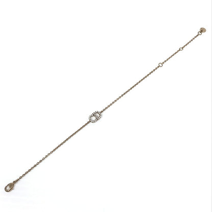 【中古品】【レディース】 Christian Dior クリスチャンディオール ラインストーン CDロゴ ブレスレット アクセサリー 182-250617-na-11-tag カラー：ゴールド 万代Net店