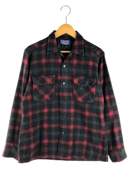 【中古品】【メンズ】 PENDLETON ペンドルトン 50's SHADOW CHECK BOARD SHIRT 50年代 シャドーチェックボードシャツ 長袖シャツ トップス ヴィンテージ 146-250626-rt-09-tag サイズ：M カラー：レッド/ブラック 万代Net店