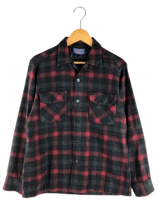 【中古品】【メンズ】 PENDLETON ペンドルトン 50's SHADOW CHECK BOARD SHIRT 50年代 シャドーチェックボードシャツ 長袖シャツ トップス ヴィンテージ 146-250626-rt-09-tag サイズ：M カラー：レッド/ブラック 万代Net店