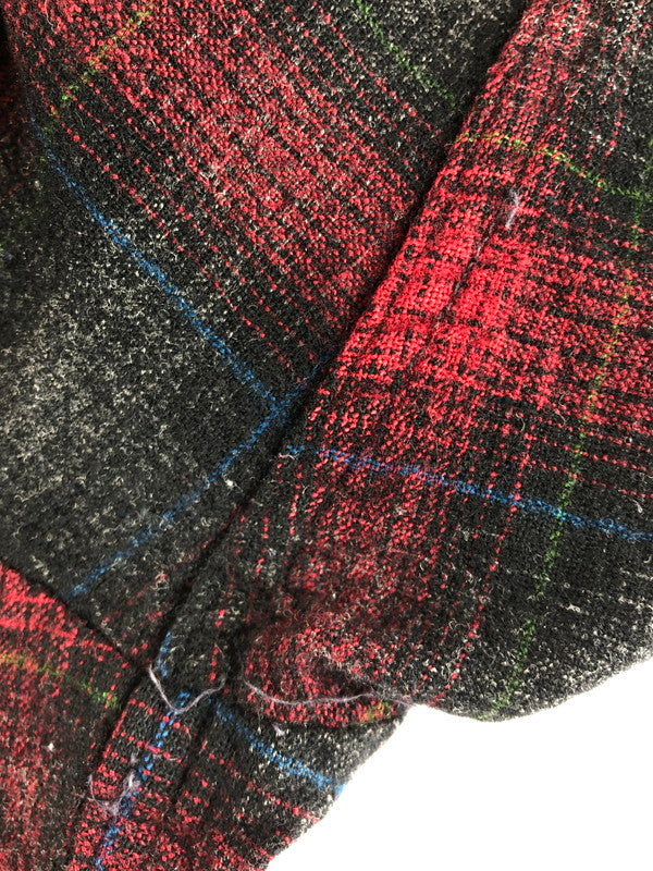 【中古品】【メンズ】 PENDLETON ペンドルトン 50's SHADOW CHECK BOARD SHIRT 50年代 シャドーチェックボードシャツ 長袖シャツ トップス ヴィンテージ 146-250626-rt-09-tag サイズ：M カラー：レッド/ブラック 万代Net店