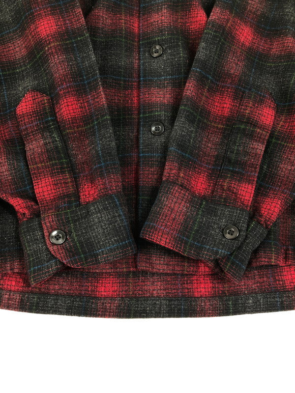 【中古品】【メンズ】 PENDLETON ペンドルトン 50's SHADOW CHECK BOARD SHIRT 50年代 シャドーチェックボードシャツ 長袖シャツ トップス ヴィンテージ 146-250626-rt-09-tag サイズ：M カラー：レッド/ブラック 万代Net店