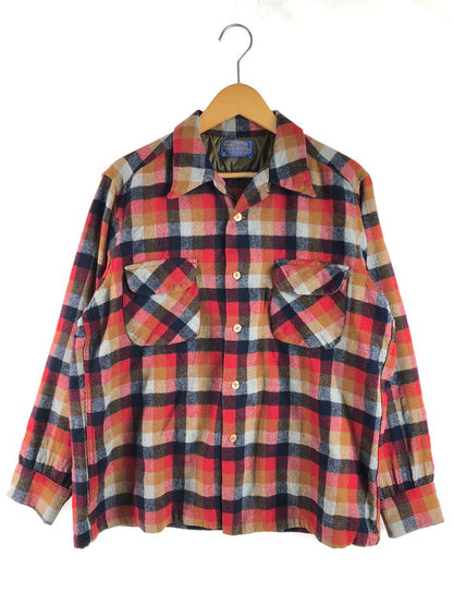 【中古品】【メンズ】 PENDLETON ペンドルトン 70's CHECKERED LONG SLEEVE BOARD SHIRT 70年代 チェック柄ロングスリーブボードシャツ 長袖シャツ トップス ヴィンテージ 146-250626-rt-10-tag サイズ：L カラー：マルチカラー 万代Net店
