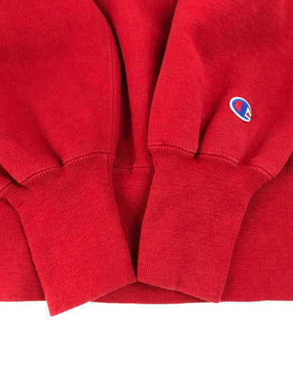 【中古品】【メンズ】 Champion チャンピオン 90’s REVERSE WEAVE MCV PRINT SWEAT 90年代 リバーシウェーブ エムシーブイ プリント スウェット トップス 刺繍タグ ヴィンテージ 146-250629-rt-05-tag サイズ：L カラー：レッド 万代Net店
