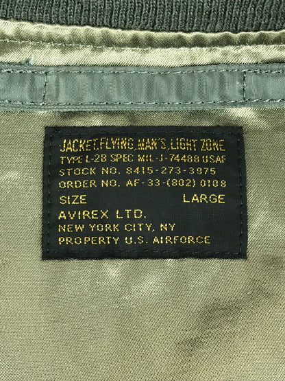 【中古品】【メンズ】 AVIREX アヴィレックス L-2B VINTAGE FLIGHT JACKET 783-4952024 フライトジャケット アウター 145-250726-na-17-tag サイズ：L カラー：セージ 万代Net店
