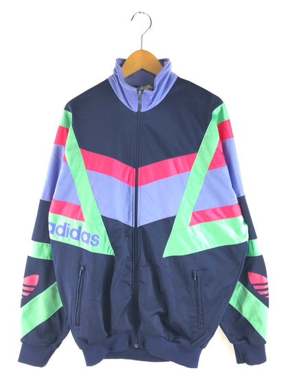 【中古品】【メンズ】 adidas アディダス 80～90's TREFOIL LOGO TRACK JACKET 80～90年代 トレフォイルロゴ トラックジャケット ライトアウター トップス ヴィンテージ 146-250704-rt-07-tag サイズ：L カラー：マルチカラー 万代Net店