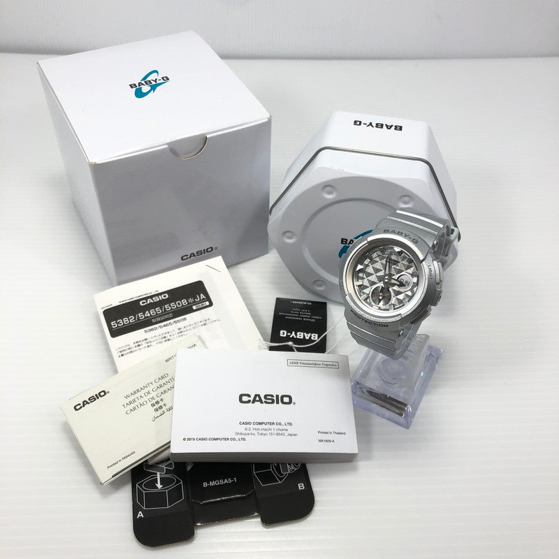 【中古美品】【レディース】 BABY-G ベイビージー WRISTWATCH BGA-195-8ADR リストウォッチ アナデジ クォーツ 腕時計 196-250610-yy-10-tag カラー：シルバー系 万代Net店
