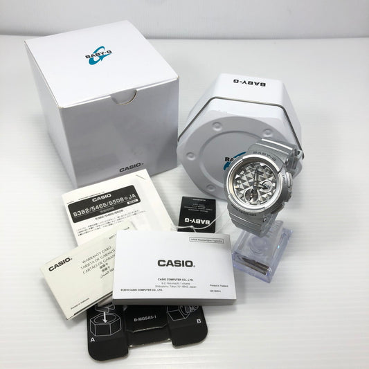 【中古美品】【レディース】 CASIO カシオ BABY-G ベイビージー WRISTWATCH BGA-195-8ADR リストウォッチ アナデジ クォーツ 腕時計 196-250610-yy-10-tag カラー：シルバー系 万代Net店