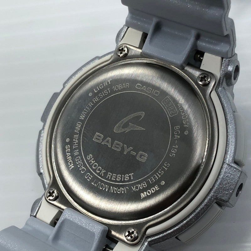 【中古美品】【レディース】 BABY-G ベイビージー WRISTWATCH BGA-195-8ADR リストウォッチ アナデジ クォーツ 腕時計 196-250610-yy-10-tag カラー：シルバー系 万代Net店