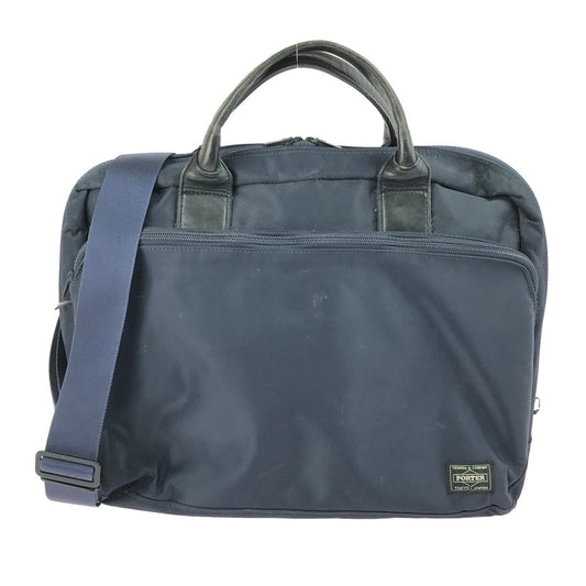 【中古品】【メンズ】 PORTER ポーター TIME 2WAY BRIEFCASE 655-06168 タイム ブリーフケース ビジネスバッグ ショルダーバッグ 吉田カバン 188-250628-hi-17-tag カラー：ネイビー 万代Net店