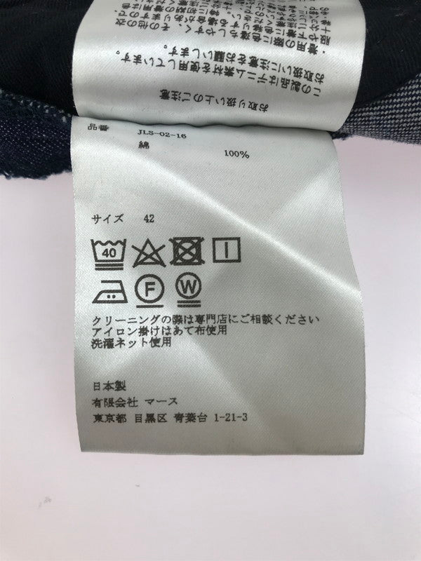 【中古品】【メンズ】 FRONT TUCK WIDE DENIM PANTS JLS-02-16 フロント タック ワイド デニムパンツ ボトムス 151-250701-na-19-tag サイズ：42 カラー：インディゴ 万代Net店