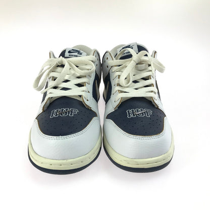 【中古美品】【メンズ】 NIKE SB ナイキエスビー × HUF ハフ コラボ DUNK LOW OG QS FD8775-100 ダンク ロー OG クイックストライク ニューヨーク スニーカー 靴 160-250620-hi-09-tag サイズ：27cm US 9 カラー：WHITE/NAVY-SAIL 万代Net店
