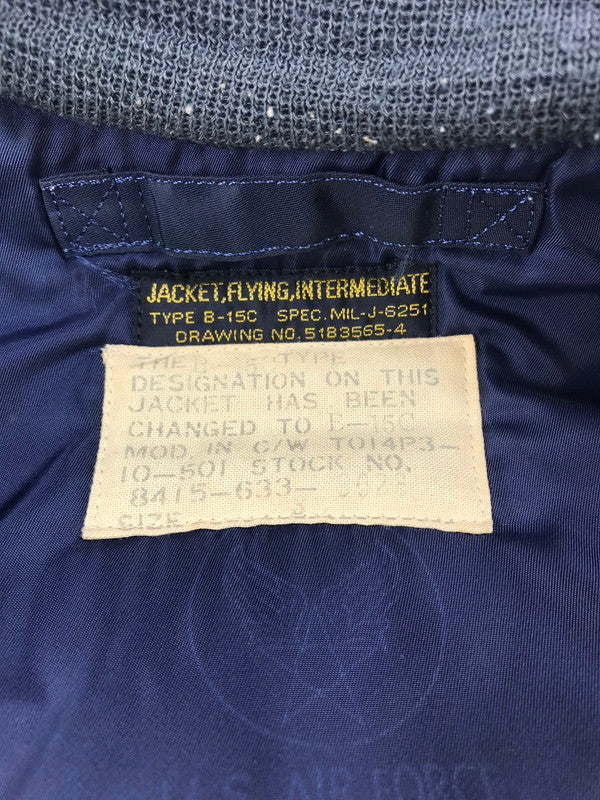 【現状渡し品】【メンズ】 Buzz Rickson's バズリクソンズ FLIGHT JACKET 5183565-4 B-15C フライトジャケット アウター 145-250623-na-13-tag サイズ：サイズ不明 下記参照 カラー：ネイビー 万代Net店