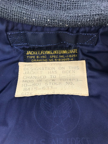 【現状渡し品】【メンズ】 Buzz Rickson's バズリクソンズ FLIGHT JACKET 5183565-4 B-15C フライトジャケット アウター 145-250623-na-13-tag サイズ：サイズ不明 下記参照 カラー：ネイビー 万代Net店