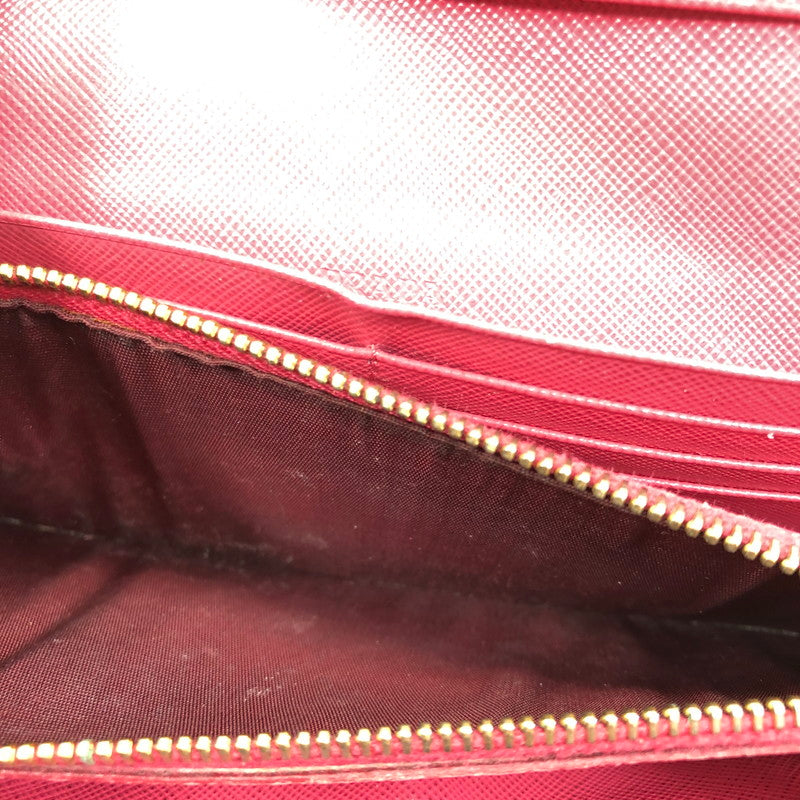 【現状渡し品】【レディース】 PRADA プラダ サフィアーノ リボン付き二つ折り長財布 1M1132 ロングウォレット 財布 181-250619-rt-07-tag カラー：ピオニア 万代Net店
