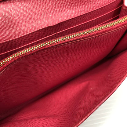 【現状渡し品】【レディース】 PRADA プラダ サフィアーノ リボン付き二つ折り長財布 1M1132 ロングウォレット 財布 181-250619-rt-07-tag カラー：ピオニア 万代Net店