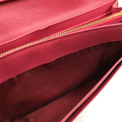 【現状渡し品】【レディース】 PRADA プラダ サフィアーノ リボン付き二つ折り長財布 1M1132 ロングウォレット 財布 181-250619-rt-07-tag カラー：ピオニア 万代Net店