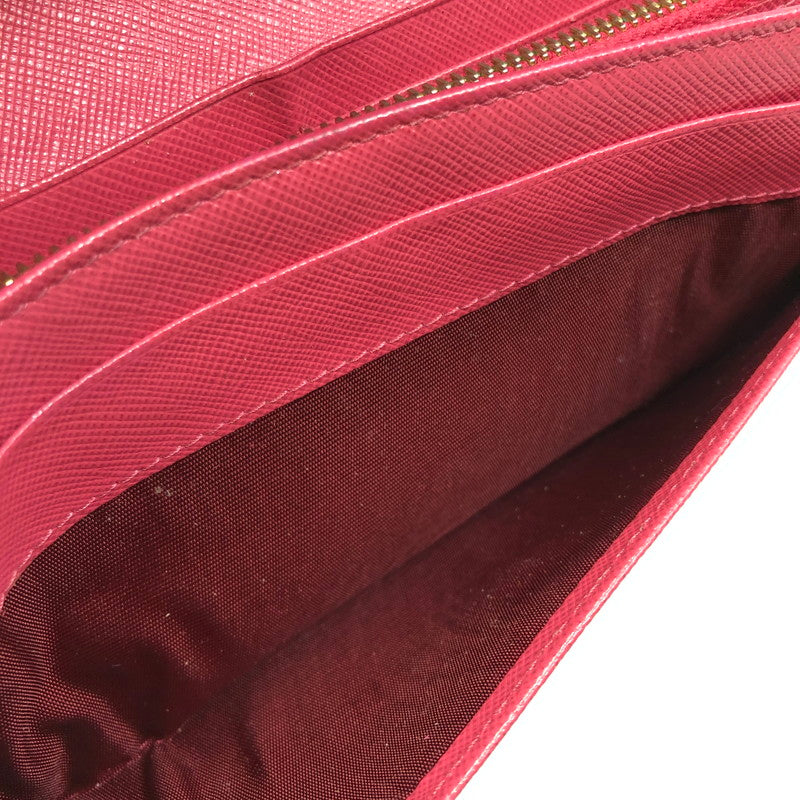 【現状渡し品】【レディース】 PRADA プラダ サフィアーノ リボン付き二つ折り長財布 1M1132 ロングウォレット 財布 181-250619-rt-07-tag カラー：ピオニア 万代Net店