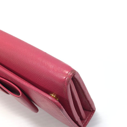 【現状渡し品】【レディース】 PRADA プラダ サフィアーノ リボン付き二つ折り長財布 1M1132 ロングウォレット 財布 181-250619-rt-07-tag カラー：ピオニア 万代Net店