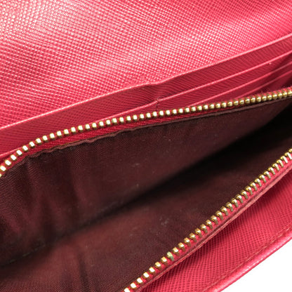 【現状渡し品】【レディース】 PRADA プラダ サフィアーノ リボン付き二つ折り長財布 1M1132 ロングウォレット 財布 181-250619-rt-07-tag カラー：ピオニア 万代Net店