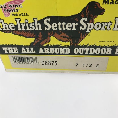 【中古品】【メンズ】 RED WING レッドウィング 6-INCH CLASSIC MOC 8875 6インチ クラシックモック アイリッシュセッター 96年製 表四角犬タグ ワークブーツ 靴 164-250624-yy-09-tag サイズ：US7.5E カラー：オロラセット/ポーテージ 万代Net店
