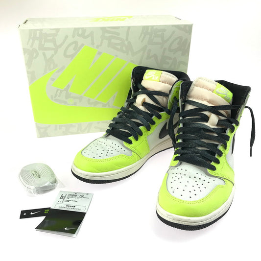 【中古品】【メンズ】 NIKE ナイキ AIR JORDAN 1 HIGH OG VOLT VISIONAIRE 555088-702 エアジョーダン1 ハイ OG ボルト/ヴィジョネア スニーカー 靴 160-250704-rt-11-tag サイズ：27.5cm US9.5 カラー：VOLT/SAIL BLACK 万代Net店