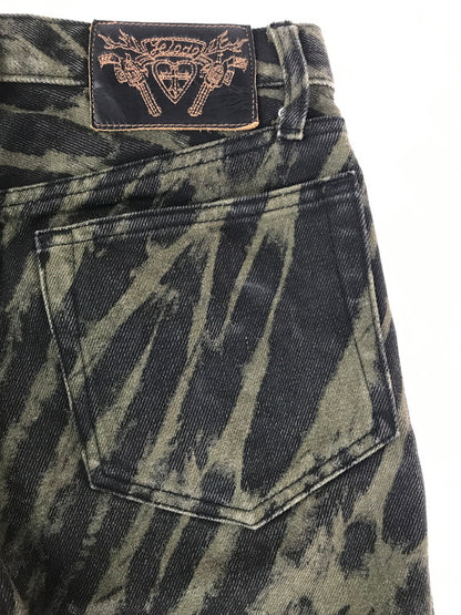 【中古品】【メンズ】 ZEBRA DESIGN PANTS ゼブラ デザイン パンツ ボトムス 156-250710-ki-10-tag サイズ：1 カラー：ブラック/カーキ 万代Net店