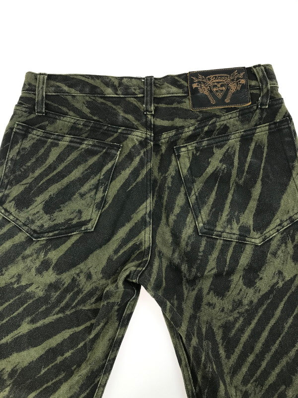 【中古品】【メンズ】 ZEBRA DESIGN PANTS ゼブラ デザイン パンツ ボトムス 156-250710-ki-10-tag サイズ：1 カラー：ブラック/カーキ 万代Net店