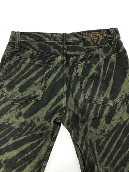 【中古品】【メンズ】 ZEBRA DESIGN PANTS ゼブラ デザイン パンツ ボトムス 156-250710-ki-10-tag サイズ：1 カラー：ブラック/カーキ 万代Net店