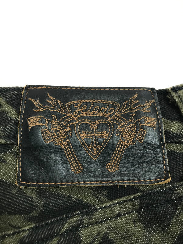 【中古品】【メンズ】 ZEBRA DESIGN PANTS ゼブラ デザイン パンツ ボトムス 156-250710-ki-10-tag サイズ：1 カラー：ブラック/カーキ 万代Net店