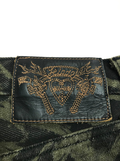 【中古品】【メンズ】 ZEBRA DESIGN PANTS ゼブラ デザイン パンツ ボトムス 156-250710-ki-10-tag サイズ：1 カラー：ブラック/カーキ 万代Net店