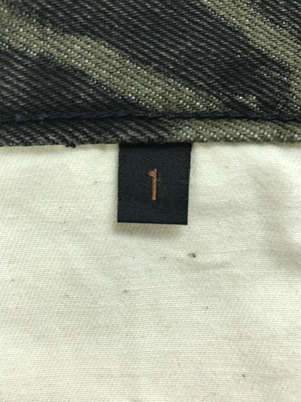 【中古品】【メンズ】 ZEBRA DESIGN PANTS ゼブラ デザイン パンツ ボトムス 156-250710-ki-10-tag サイズ：1 カラー：ブラック/カーキ 万代Net店