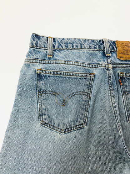 【現状渡し品】【メンズ】 LEVI'S リーバイス 90's TAPERED DENIM PANTS 550-0213 90年代 テーパード デニム パンツ ボトムス 157-260702-rt-09-tag サイズ：W34 カラー：インディゴ 万代Net店