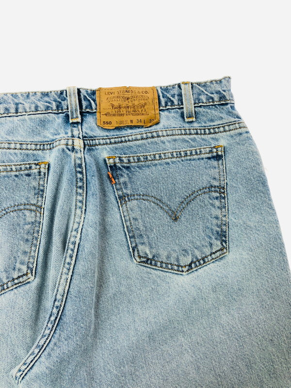 【現状渡し品】【メンズ】 LEVI'S リーバイス 90's TAPERED DENIM PANTS 550-0213 90年代 テーパード デニム パンツ ボトムス 157-260702-rt-09-tag サイズ：W34 カラー：インディゴ 万代Net店