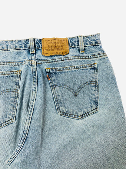 【現状渡し品】【メンズ】 LEVI'S リーバイス 90's TAPERED DENIM PANTS 550-0213 90年代 テーパード デニム パンツ ボトムス 157-260702-rt-09-tag サイズ：W34 カラー：インディゴ 万代Net店
