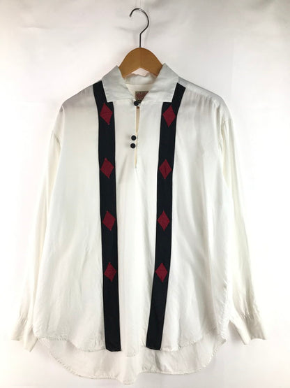 【中古品】【メンズ】 PINK DRAGON ピンク ドラゴン ROCK A BEAT ロック ア ビート 80'S RAYON SHIRT 80 年代 レーヨンシャツ 長袖シャツ 146-250703-na-11-tag サイズ：サイズ表記なし 下記参照 カラー：ホワイト 万代Net店