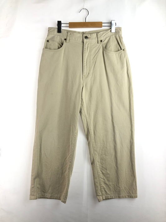 【中古品】【メンズ】 KENZO JEANS ケンゾー ジーンズ KHB199 RAYON BLEND STRAIGHT PANTS レーヨン混ストレートパンツ 152-260105-rt-01-tag サイズ：85ｃｍ カラー：ベージュ 万代Net店
