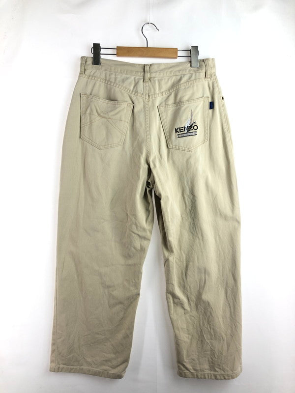 【中古品】【メンズ】 KENZO JEANS ケンゾー ジーンズ KHB199 RAYON BLEND STRAIGHT PANTS レーヨン混ストレートパンツ 152-260105-rt-01-tag サイズ：85ｃｍ カラー：ベージュ 万代Net店