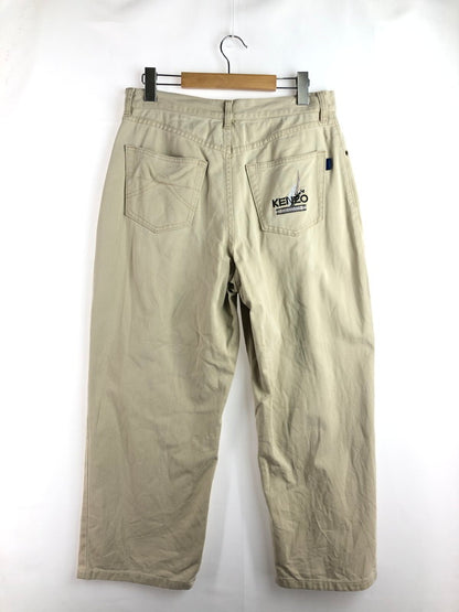 【中古品】【メンズ】 KENZO JEANS ケンゾー ジーンズ KHB199 RAYON BLEND STRAIGHT PANTS レーヨン混ストレートパンツ 152-260105-rt-01-tag サイズ：85ｃｍ カラー：ベージュ 万代Net店