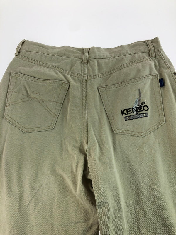 【中古品】【メンズ】 KENZO JEANS ケンゾー ジーンズ KHB199 RAYON BLEND STRAIGHT PANTS レーヨン混ストレートパンツ 152-260105-rt-01-tag サイズ：85ｃｍ カラー：ベージュ 万代Net店